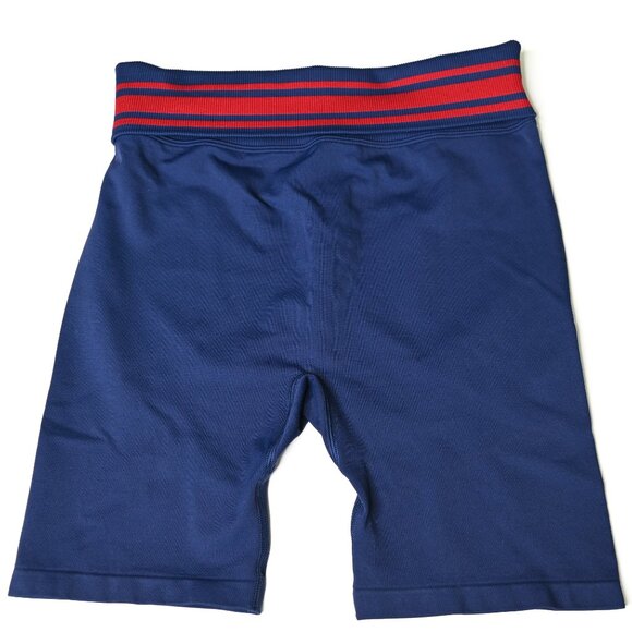 VICTORIA'S SECRET PINK Navy Seamless Flip-It Bike Yoga Workout Shorts - Sz Med - Picture 2 of 11